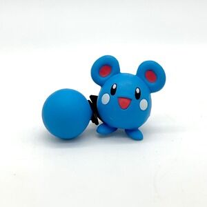 Pokemon TOMY Figure Azurill Blue Water Mouse Toy Collectible Cute 1‎ Inch